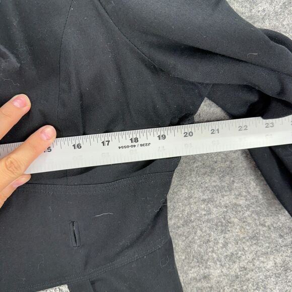 Scott Taylor Blazer Women XL Black Floral Button Up Collared 3/4 Sleeve Lined - Picture 4 of 8